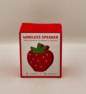 Rechargeable Strawberry Bluetooth Wireless Speaker Portable Mini HD Audio New